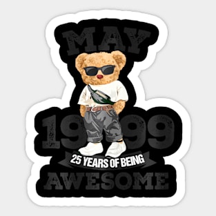 25th Birthday Gift 25 Year Old  May 1999 Men Women Sticker